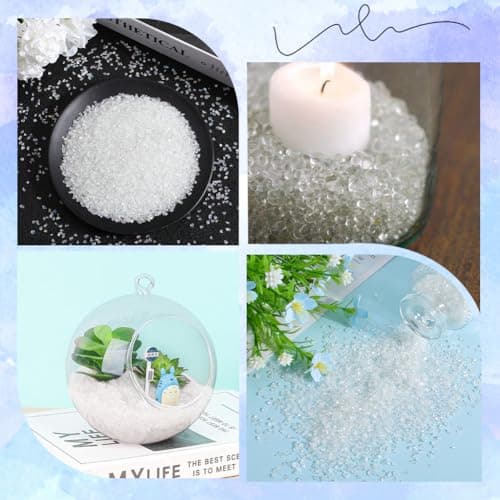 SUNNYCLUE 1 boîte de 200 g de Verre Concassé, Morceaux de Verre Brisé, Éclats de Cristal Irréguliers, Flocons Transparents, Petits Flocons Épais, Paillettes pour Nail Art, Résine, Artisanat, Remplissa