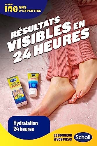 Scholl Crème Pieds Anti-Crevasses Talons fendillés ou crevassés 24h 60ml