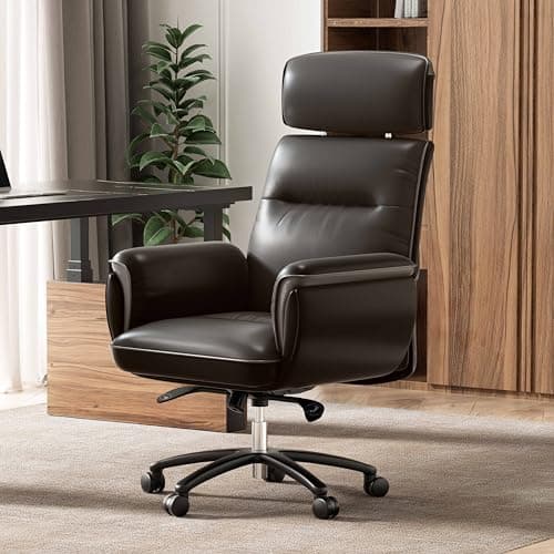 EUREKA ERGONOMIC Chaise de Bureau, Fauteuil Bureau Ergonomique, Chaise de Bureau Confortable avec accoudoirs et Appui-tête réglable, Siège Extra Doux et Confortable, Noir