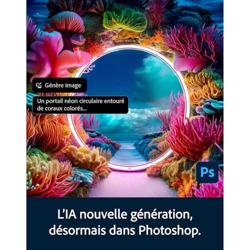 Adobe Creative Cloud 20GB: Photoshop & Lightroom|1 an|PC/Mac|Téléchargement
