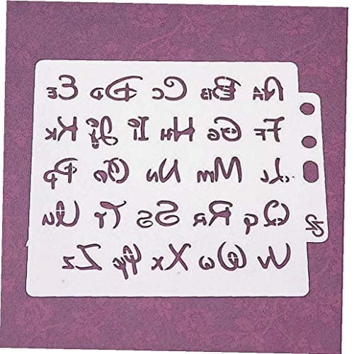 AMOYER Lettre Alphabet Pochoirs Modèle Peinture Scrapbooking Embosser Emboutissage Album Card