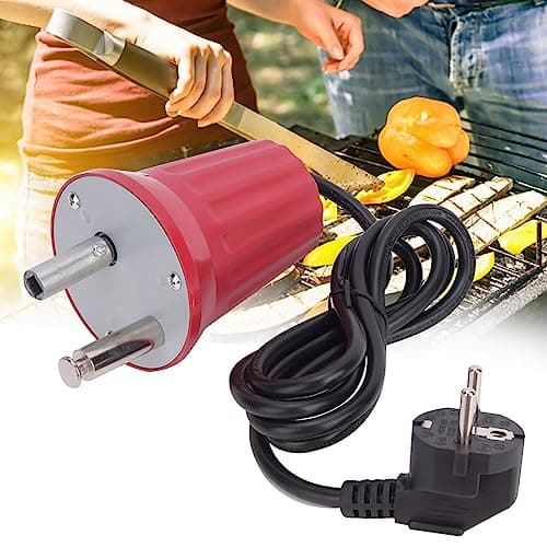 Ejoyous Moteur de Gril Électrique 230V Réglable, Rotateur de Barbecue pour Rôtissoire
