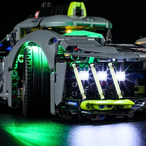 BRIKSMAX Kit d’éclairage à LED pour Lego Technic Peugeot 9X8 24H Le Mans Hybrid Hypercar - Compatible with Lego 42156 Blocs de Construction Modèle- Pas inclure l’Ensemble Lego