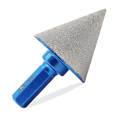 Foret conique diamant pour carrelage 35mm–BRSCHNITTx perceuse électrique à tige hexagonale, foret biseauté pour façonner l'élargissement, nettoyer les trous existants de granit, marbre et porcelaine