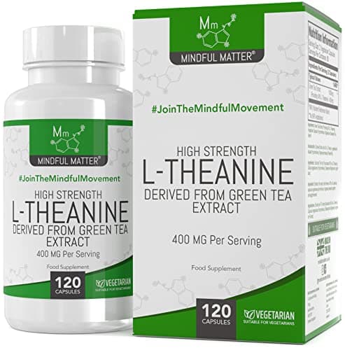MM L Theanine | 120 Theanine Gélules A Base de Thé Vert - Extrait de The Vert A Haute Teneur fournissant 400 mg de L-Theanine par portion | Sans OGM Sans Gluten | Fabriqué au Royaume-Uni