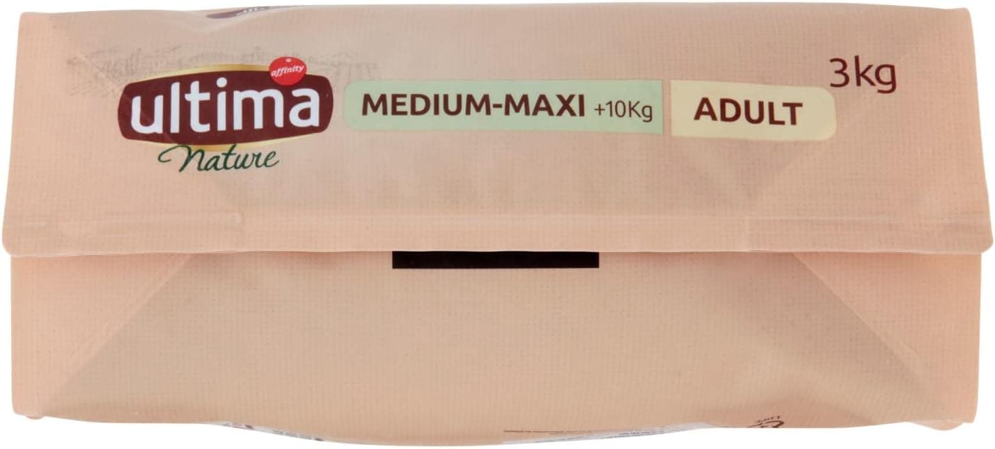 Ultima Nature Croquettes pour Chien Adult Medium/Maxi au Poulet - 3 kg