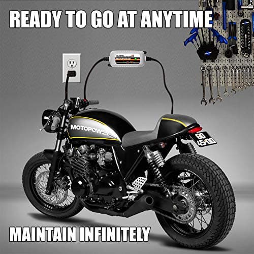 MOTOPOWER MP00205B 12V 1000mA Chargeur/Mainteneur de Batterie entièrement Automatique