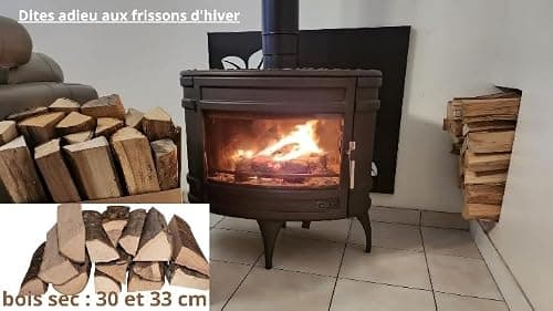 WELTYS WOOD 10 kg Bois de Chauffage Sec Qualite Premium Entre 30 et 33 cm