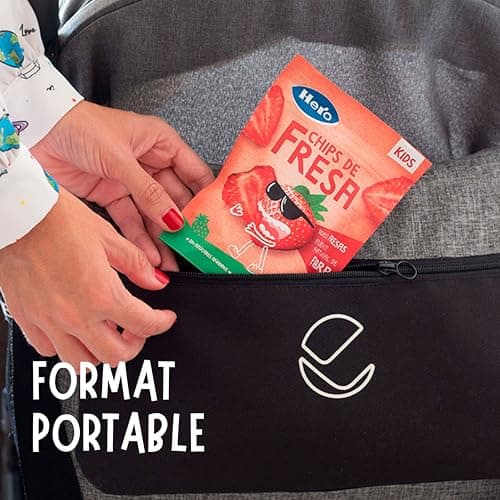 Hero Solo - Snack BIO Chips de 100% Fraise, Sans Sucre Ajouté, Sans Gluten et Allergenes, Sans Huile de Palme, Origine Naturalle, Produit Écologique - Pack de 12x12gr