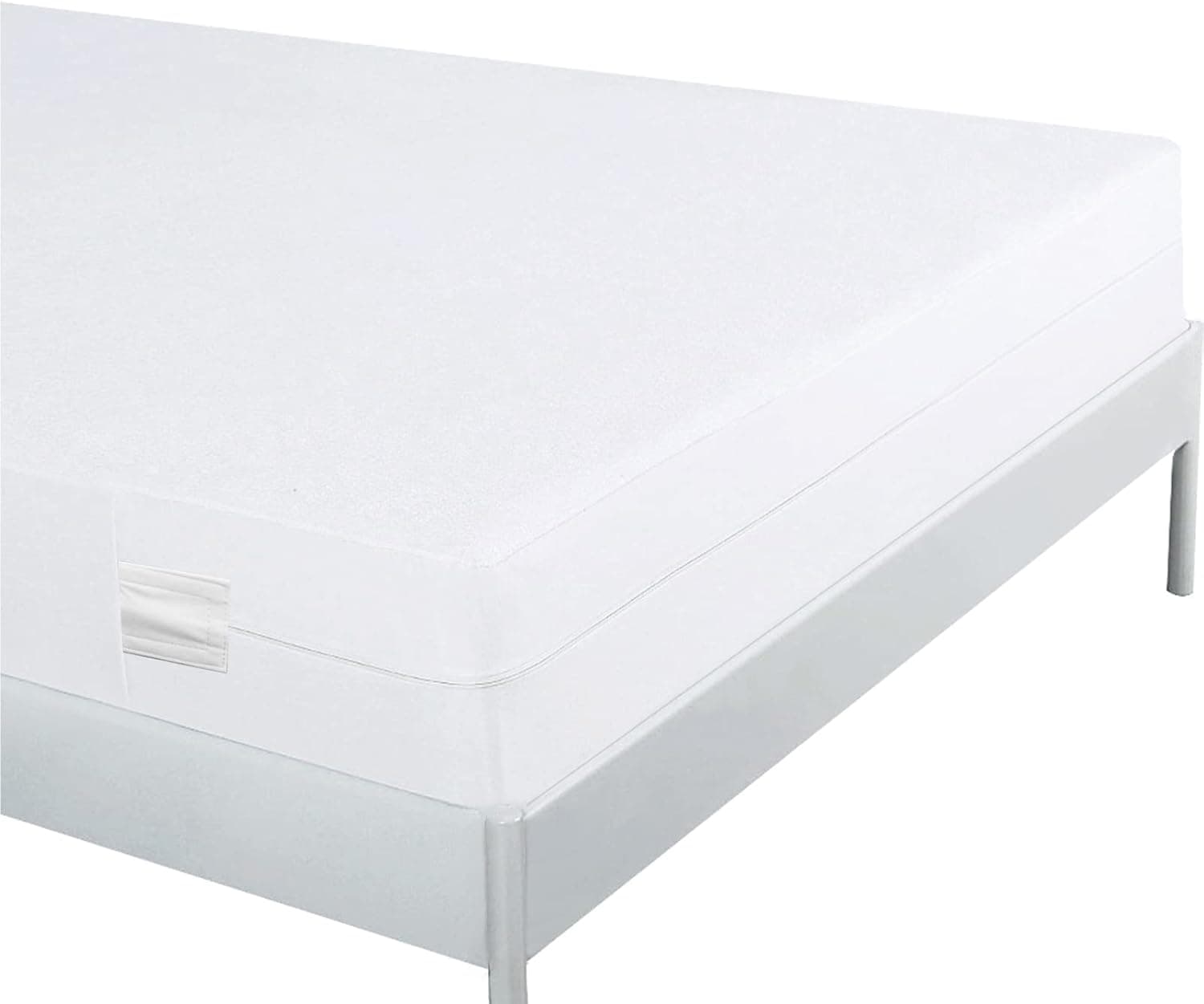 Bedecor Housse de Matelas élastique avec Fermeture éclair,Hypoallergénique,Silencieux,Coton Protège Matelas Imperméable 80x200+16cm