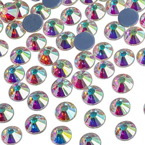 Beadsland Hotfix strass, 1440pcs dos plat cristal strass artisanat vêtements bricolage décoration, Cristal AB, SS20, 4.6-4.8mm