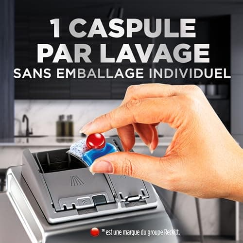 Finish Ultimate Infinity Shine Pastilles Lave-Vaisselle, Imbattable contre les taches tenaces, 80 capsules