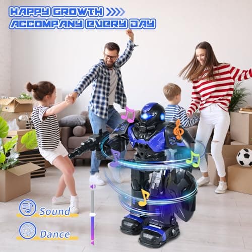 FORMIZON Robot pour Enfants 5-10 Ans, Robot Télécommandé Intelligent, Jouet Robot Programmable Combat Chant Danse, Créatifs Cadeaux Anniversaire pour Garçons et Filles 6-14 Ans (Violet)