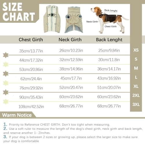 Manteau Chien Imperméable, Manteau pour Chien, Manteau Chien avec Fermeture à Glissière, Manteau Chien Hiver, Manteaux d'hiver pour Chiens, Pull pour ChienPour Chiens de Petite, Moyenne et Grande L