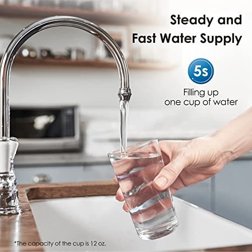 Waterdrop Filtre à eau 10UA-UF 0,01 μm ultra filtration sous évier, réduit le plomb, le chlore, le mauvais goût et les odeurs, 30000 Liters, connexion directe au robinet de cuisine