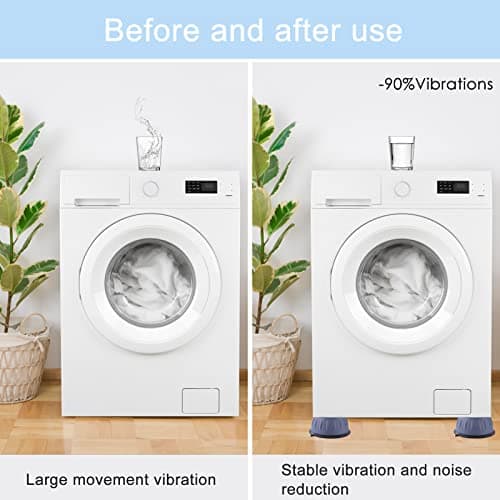 Nutabevr 4 Pièces Pied Anti Vibration Machine a Laver, Amortisseurs lave linge,Pied Machine a Laver,Tampons À Pied Machine À Laver Pour Machines à Laver SéChoirs Et Meubles,Réfrigérateur,Gray