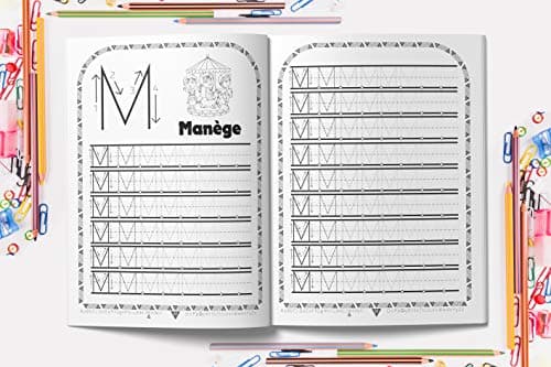 Cahier d'Ecriture des Lettres: Apprenez à votre enfant l’écriture des lettres de l’alphabet, tout en s’amusant ! Cahier d'exercice des minuscules et majuscules. Convient à partir de 4 ans.