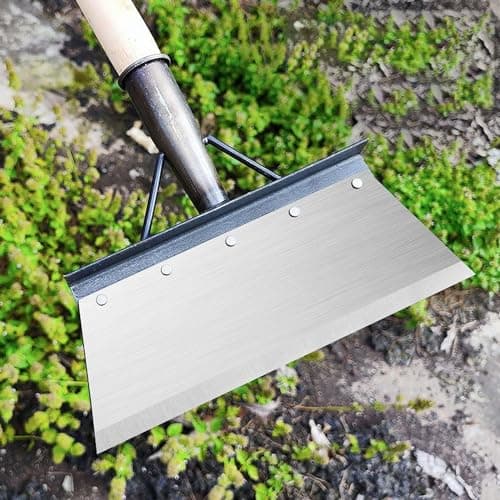 Pelle de Nettoyage de Jardin Multifonction, Multifonctionnelle Outil de Désherbage, Pelle Jardinage, Pelleter la Neige, Pelle à Gace Plate en Acier de Désherbage, Outil de DéSherbage Agricole