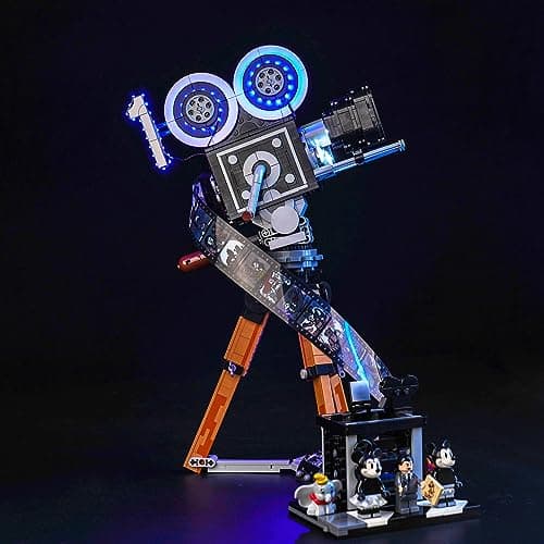 Kit d'éclairage LED pour Appareil Photo Lego Disney Walt Disney Tribute 43230 (Kein Lego), Ensemble de décoration - Hommage à Walt Disney - Version Standard