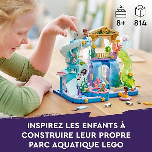LEGO Friends Le Parc Aquatique de Heartlake City - Set de Construction - Jeu Créatif pour Les Enfants dès 8 Ans - Inclut 3 Mini-poupées, Une Micro-poupée, 3 Toboggans et Un Jacuzzi 42630