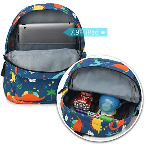 Zicac Sac à Dos Enfant pour à L’ école Maternelle Garçon et Fille Cartable Unisexe Mignon Agréable (Dinosaure, M)