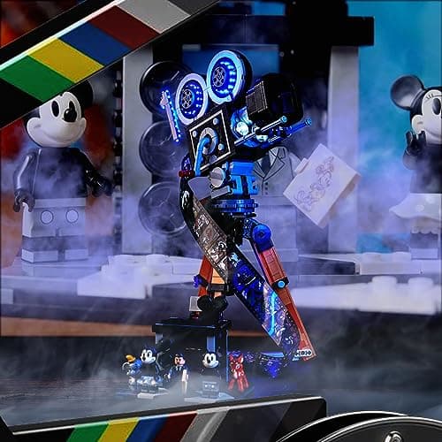 Kit d'éclairage LED pour Appareil Photo Lego Disney Walt Disney Tribute 43230 (Kein Lego), Ensemble de décoration - Hommage à Walt Disney - Version Standard