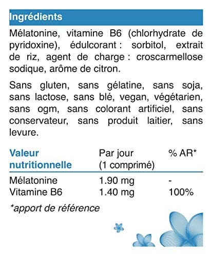 Mélatonine 1,9mg - 150 nuits : Action Rapide - Régulateur de l’horloge biologique | Pulsions de grignotage | Fabriqué en France | Endormissement serein | Réveil lucide