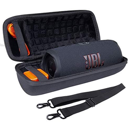co2CREA Dur Étui de Voyage Rigide Housse Cas pour JBL Charge 4 / JBL Charge 5 Enceinte Bluetooth Portable(boîte Seule)(Noir)