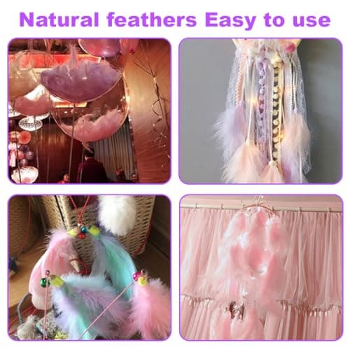 Zeayebsr 100 PCS de Plumes pour L'artisanat,Plumes Loisirs creatifs, Plumes Loisirs creatifs,Plume Decoration,Idéales pour la Décoration de Mariage, Les Arts et L'artisanat pour Les Enfants,Plume