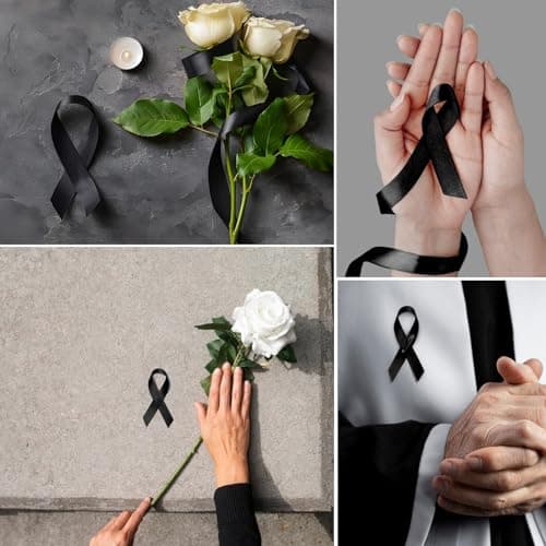 2 Rouleaux Ruban Noir, 12mm X 22m Ruban Satin Noir Ruban de Satin, Ruban Couture pour Emballage Cadeau Bouquet Gâteau Décoration Halloween Noël Fête