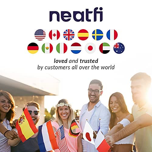 Neatfi Elite HD XL Super LED avec Pince Prise européenne, 6500K, Compatible avec Les Yeux (Blanc, 15 CM)