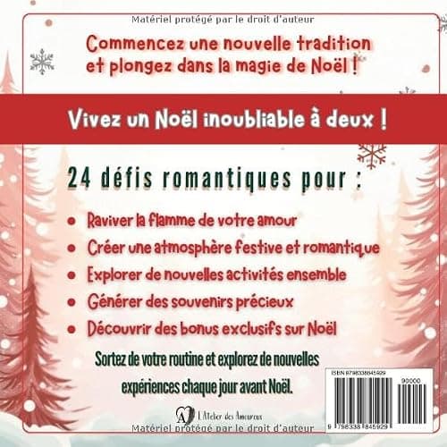 Calendrier de l'Avent pour Couple : 24 défis romantiques pour préparer Noël: Un petit cadeau original à s'offrir entre adultes