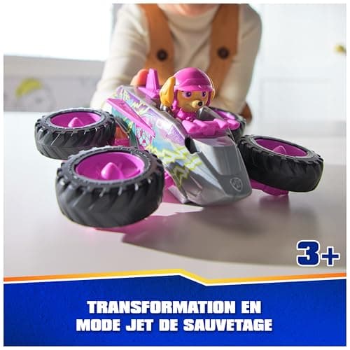 Paw Patrol - Pat Patrouille - Véhicule Figurine Stella Rescue Wheels - Voiture Figurine Pat Patrouille À Collectionner - Avion - Pat Patrouille Jouet - Voiture Enfant - Jouet Enfant 3 Ans et +