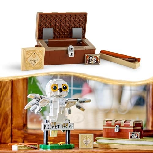 LEGO Harry Potter Hedwige au 4 Privet Drive, Jouet de Construction Fantastique pour Enfants, Figurine de Chouette, Jeu en autonomie, Cadeau Surprise Idéal pour Filles, Garçons et Fans dès 7 Ans 76425