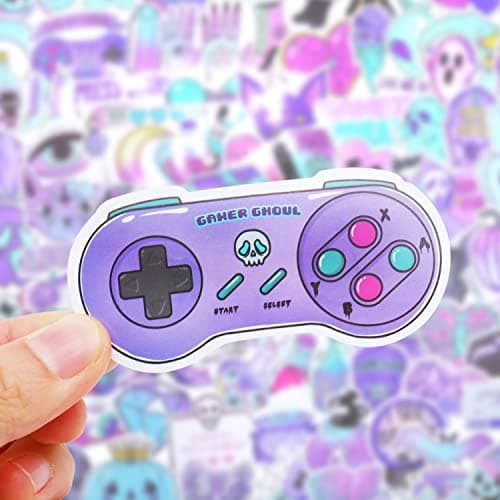 Huaxintoys Gothiques Autocollants Graffiti Vinyle Stickers, Autocollant Gothiques Déco pour Ordinateur Portable, Valises, Moto, Skateboard, Voiture (100 pièces)