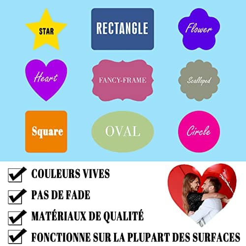 SXLONG 100 Étiquette Autocollants personnalisés Étiquettes personnalisées, personnalisés avec nimporte Quel Texte de Logo pour personnalisées Faites à la Main, Emballage, Bouteille, bocaux, Bougie