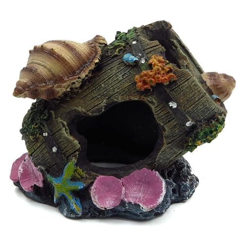 DEZP 1 PCS decoration aquarium décoration pour aquarium accessoire aquarium cachette aquarium Ornement brisé Barrel Cave Aménagement Décoration