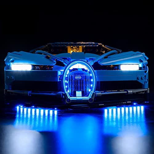 ZHLY Kit d'éclairage LED Compatible avec (Bugatti Chiron) LED Lumière Kit pour Lego 42083 (Baustein Modèle Modèle Non Incluse) (Version de la Télécommande)