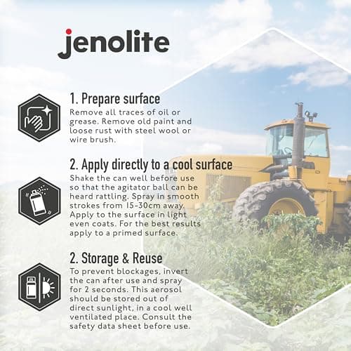JENOLITE Peinture aérosol multi-surfaces résistante à la corrosion pour une finition durable - Vert ATCO - 400 ml