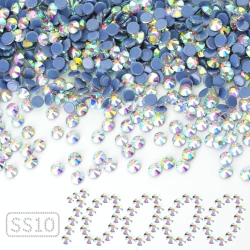 YHMQ DU Hotfix strass en vrac 10,000 cristal Hotfix strass pour artisanat vêtements bricolage décoration ClearAB SS10 2.7-2.9mm
