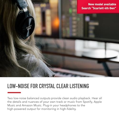 Focusrite Interface audio USB Scarlett Solo de 3e génération, pour les guitaristes, chanteurs(ses) et réalisateurs(trices), accompagnée de tous les logiciels dont vous avez besoin pour enregistrer