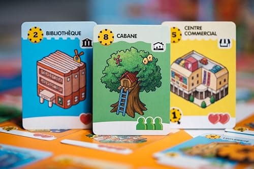 Asmodee - HAPPY CITY - Jeu de Société de Construction Urbaine Pour Enfants Dès 10 Ans - Créez votre Ville - Lauréat As D'Or 2022 - 2 À 5 Joueurs - 30 Min - Version Française