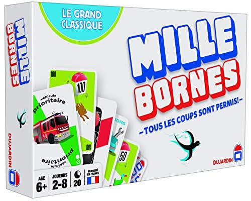 Dujardin – Mille Bornes Le Grand Classique – Jeu de société – Jeu de cartes – Atteignez les 1000 bornes en premier – A jouer en Famille ou entre Amis – 2 à 8 joueurs – Dès 6 ans