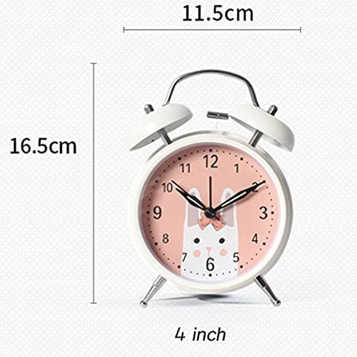 SWHONG Cartoon Cat Ears Design Small LED Digital Loud Alarm Clock with USB Port for Charging Adjustable Volume and Brightness Simple Kid Bedside Clock