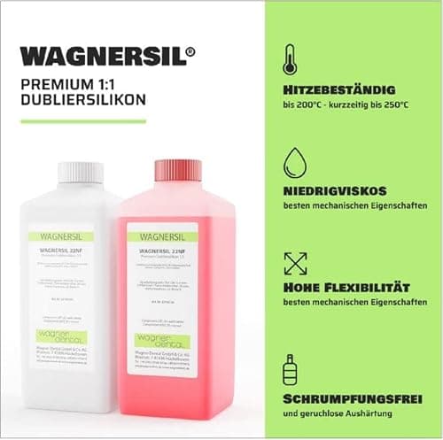 Wagnersil 22 NF Caoutchouc-silicone de duplication haut de gamme (souple) 1 kg