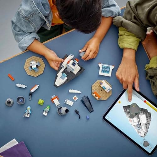 Lego City Le Vaisseau et la Découverte de l’Astéroïde, Jouet de Véhicule, Cadeau pour Garçons et Filles Dès 4 Ans, 2 Minifigurines d'Astronautes et Figurine d'Extraterrestre 60429