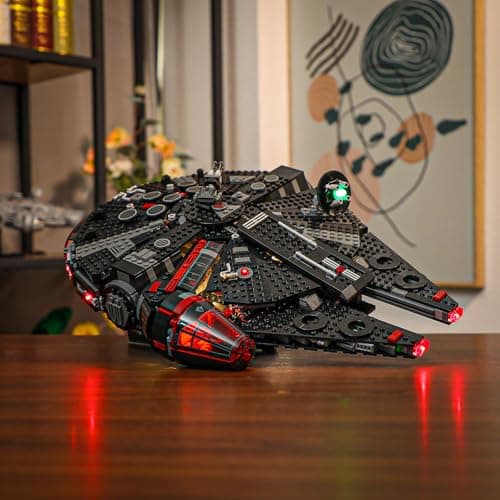 BRIKSMAX Kit d'éclairage pour Lego The Dark Falcon - Éclairage LED compatible avec Lego Star Wars 75389 - Kit Lego non inclus