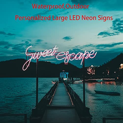 Panneau néon personnalisé, panneau néon personnalisé pour décoration murale, grand panneau néon à LED personnalisé pour entreprise pour chambre à coucher, anniversaire