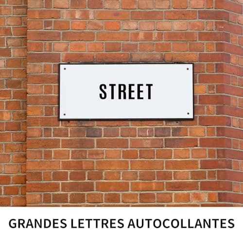 30 Feuilles Lettres Autocollantes,Grande Stickers Alphabet PVC Autocollants,Lettres Autocollants Alphabet Imperméable pour Tableaux d'Affichage mur Boîte aux Lettres Fenêtre Porte (Noir)