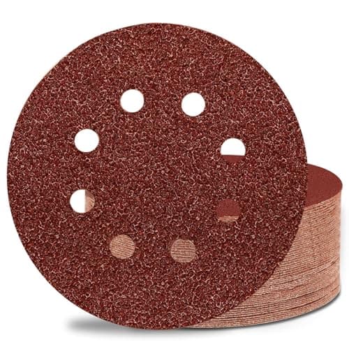 Sztaoip Disques Abrasifs 125 mm 70 Pièces Disques de Ponçage 8 Trous 40/60/80/120/180/240/320 Grain Mixte pour Ponceuse Excentrique